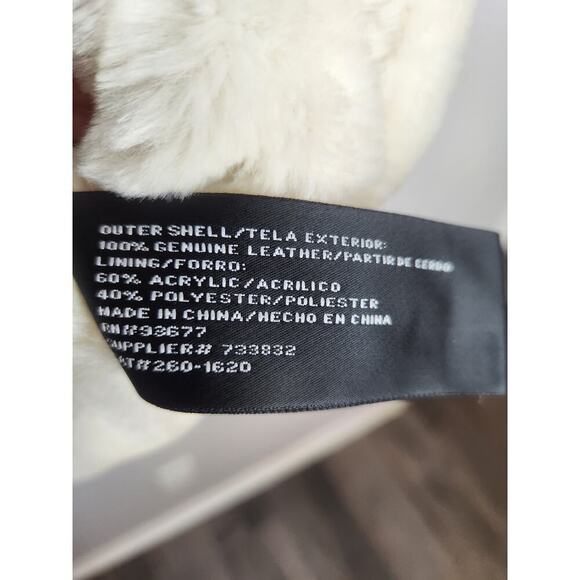 St John's Bay washable suede coat, faux fur lined sx XL hooded tan boho cowgirl - Picture 6 of 9